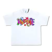 White hippie Urban Heavy Tee - Zillion Design Studio