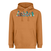 Meerkat groovy with peace  sign flowers Heavyweight Hoodie - Artiststas