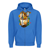 True Royal simmental cow bobba cup Zipper Hoodie - FaDigitalArtStudio