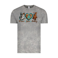 Cloud Rock peace love cowboy Vintage Tee - texasbilliewilder