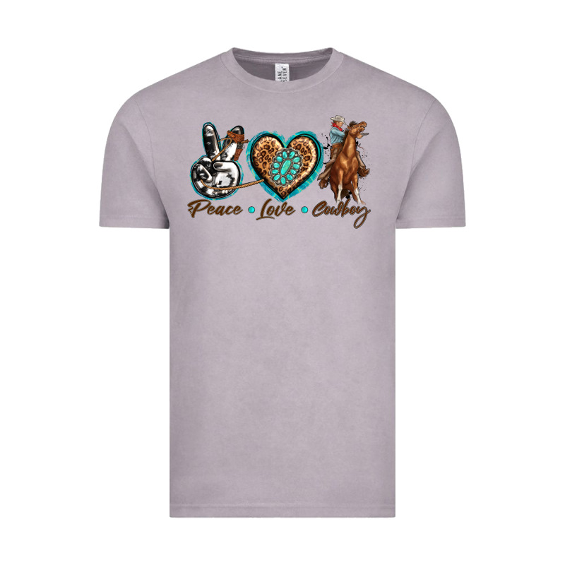 Peace Love Cowboy Vintage Tee by texasbilliewilder | Teevron