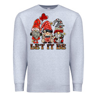 Heather Grey let it be ladybug gnomies Premium Sweatshirt - BarkalooDesign