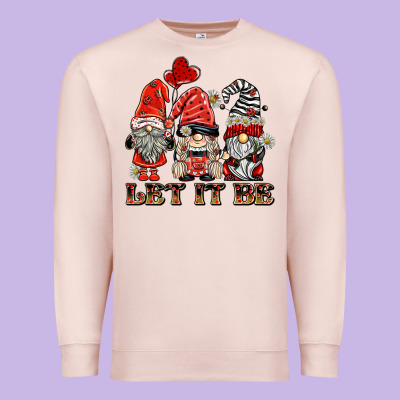 Let It Be Ladybug Gnomies Premium Sweatshirt Designed By Barkaloodesign