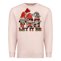 Pale Pink let it be ladybug gnomies Premium Sweatshirt - BarkalooDesign