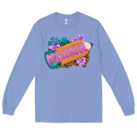 Colony Blue hello preschool Long Sleeve Tee - RanaPortraitStore