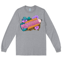 Heather Grey hello preschool Long Sleeve Tee - RanaPortraitStore