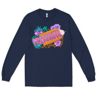 Navy hello preschool Long Sleeve Tee - RanaPortraitStore