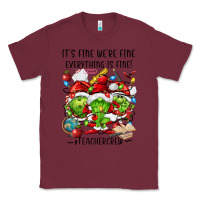 Burgundy it's fine we're fine everythıng is fine! Classic Tee - FaDigitalArtStudio