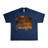 Navy educated motivated elevated melanated Urban Heavy Tee - texasbilliewilder