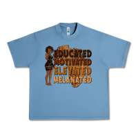 Pebble Blue educated motivated elevated melanated Urban Heavy Tee - texasbilliewilder