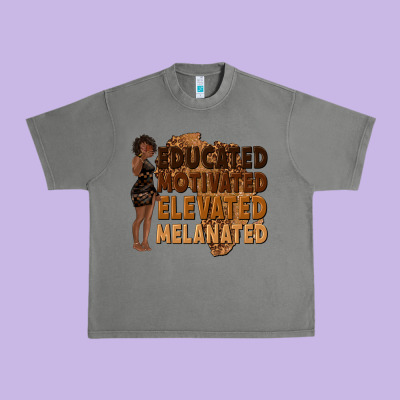 Urban Heavy Tee educated motivated elevated melanated