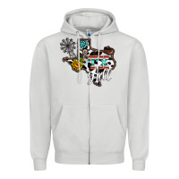 Dove Grey tx yall western Zipper Hoodie - CowhideDigitalArt