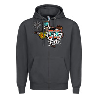 Smoke tx yall western Zipper Hoodie - CowhideDigitalArt