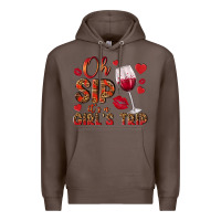 Coffee oh sip its a girls trip Premium Hoodie - NancyCooperArtShop