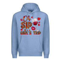 Colony Blue oh sip its a girls trip Premium Hoodie - NancyCooperArtShop