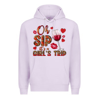 Lilac oh sip its a girls trip Premium Hoodie - NancyCooperArtShop
