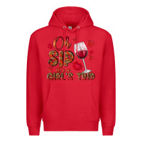Red oh sip its a girls trip Premium Hoodie - NancyCooperArtShop