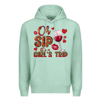 Seafoam oh sip its a girls trip Premium Hoodie - NancyCooperArtShop