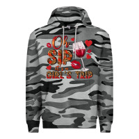 Slate Camo oh sip its a girls trip Premium Hoodie - NancyCooperArtShop