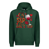 Sports Green oh sip its a girls trip Premium Hoodie - NancyCooperArtShop