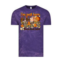 Cloud Purple im just here for the snacks basketball sister Vintage Tee - Zillion Design Studio