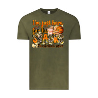 Vintage Olive im just here for the snacks basketball sister Vintage Tee - Zillion Design Studio