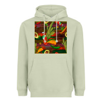 Matcha mexican food seamless pattern Heavyweight Hoodie - BundleAndBundleShop
