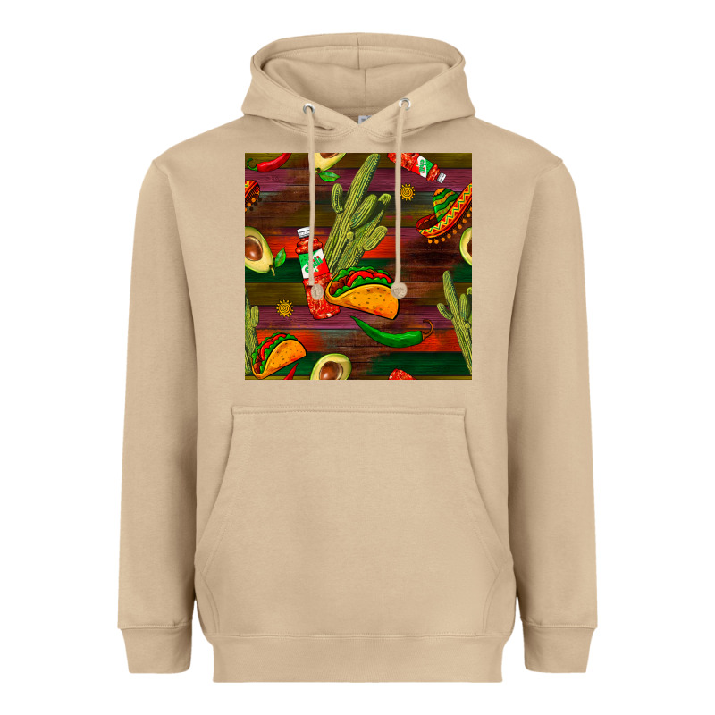 Mexican Food Seamless Pattern Heavyweight Hoodie by BundleAndBundleShop | Teevron