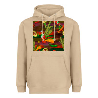 Mushroom mexican food seamless pattern Heavyweight Hoodie - BundleAndBundleShop