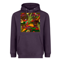 Plum mexican food seamless pattern Heavyweight Hoodie - BundleAndBundleShop