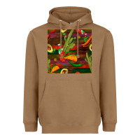 Toasted Coconut mexican food seamless pattern Heavyweight Hoodie - BundleAndBundleShop