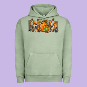 Western Mom With Pumpkins Urban Hoodie Designed By Bundleandbundleshop