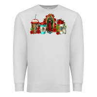 Dove Grey lady of guadalupe coffee Premium Sweatshirt - Jasminsmagicworld
