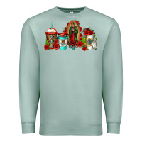 Seafoam lady of guadalupe coffee Premium Sweatshirt - Jasminsmagicworld