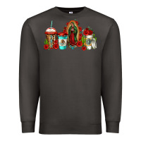 Smoke lady of guadalupe coffee Premium Sweatshirt - Jasminsmagicworld