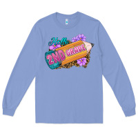 Colony Blue Hello 2nd Grade Long Sleeve Tee - RanaPortraitStore