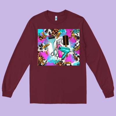 Hair Stylist Long Sleeve Tee Designed By Adodesignshop