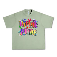 Oil Green hippie pride Urban Heavy Tee - Zillion Design Studio
