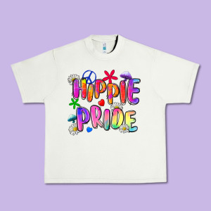 Hippie Pride Urban Heavy Tee Designed By Zillion Design Studio