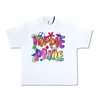 White hippie pride Urban Heavy Tee - Zillion Design Studio