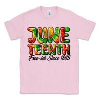 Bubblegum Pink juneteenth free ish since 1865 Classic Tee - HRA Design Shop