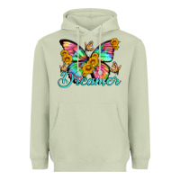Matcha dreamer with Butterfly and sunflowers Heavyweight Hoodie - Artiststas
