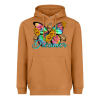 Meerkat dreamer with Butterfly and sunflowers Heavyweight Hoodie - Artiststas