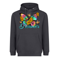 Smoke dreamer with Butterfly and sunflowers Heavyweight Hoodie - Artiststas