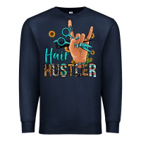 Navy hair hustler Premium Sweatshirt - Jasminsmagicworld