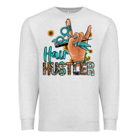 Oatmeal Heather hair hustler Premium Sweatshirt - Jasminsmagicworld