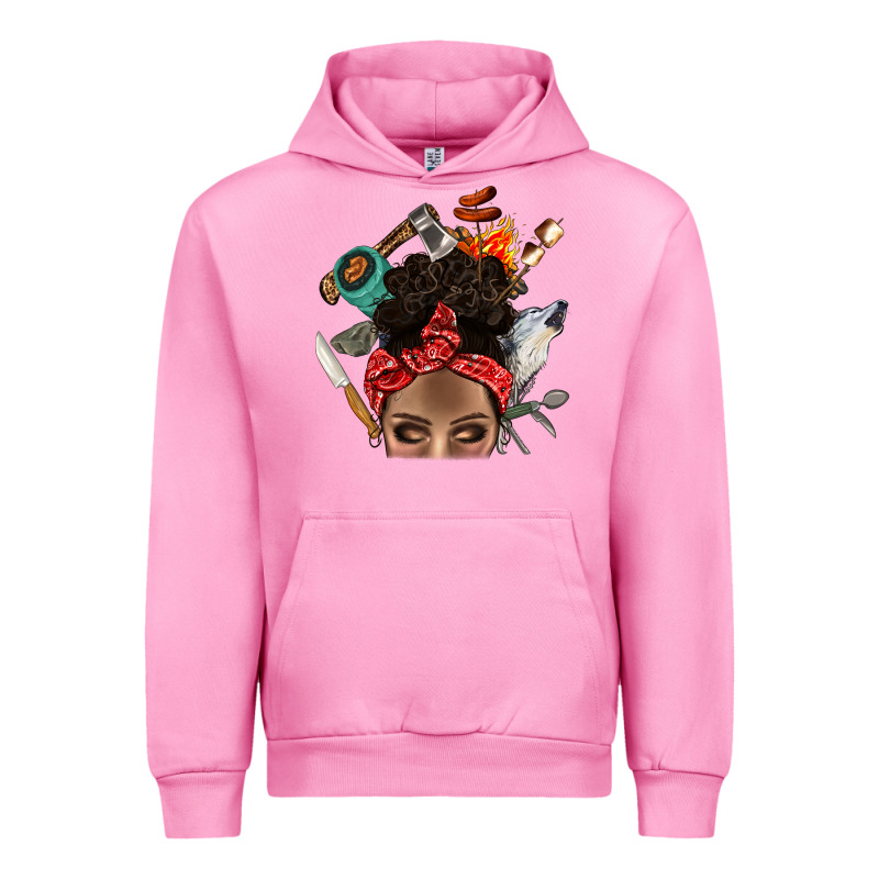 Wild Camping Afro Messy Bbs Urban Hoodie by BundleAndBundleShop | Teevron