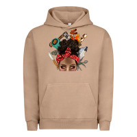 Pigment Burro Wild Camping Afro Messy Bbs Urban Hoodie - BundleAndBundleShop