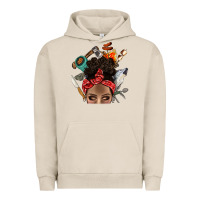 Pigment French Oak Wild Camping Afro Messy Bbs Urban Hoodie - BundleAndBundleShop