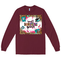 Burgundy small business mama Long Sleeve Tee - Zillion Design Studio